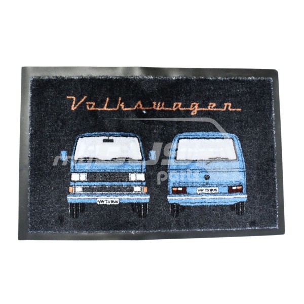 Fußmatte 70 x 50 VW T3 Bus Front & Heck blau