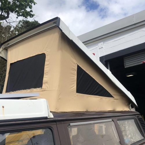 Faltenbalg für Aufstelldach ab Modelljahr 86 beige 3 Fenster passend für VW T3 Westfalia