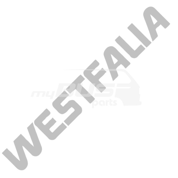 Folienschriftzug "Westfalia" silber passend für VW T4 Westfalia