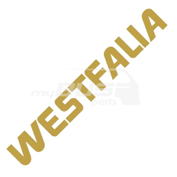 Folienschriftzug "Westfalia" gold passend für VW T4 Westfalia