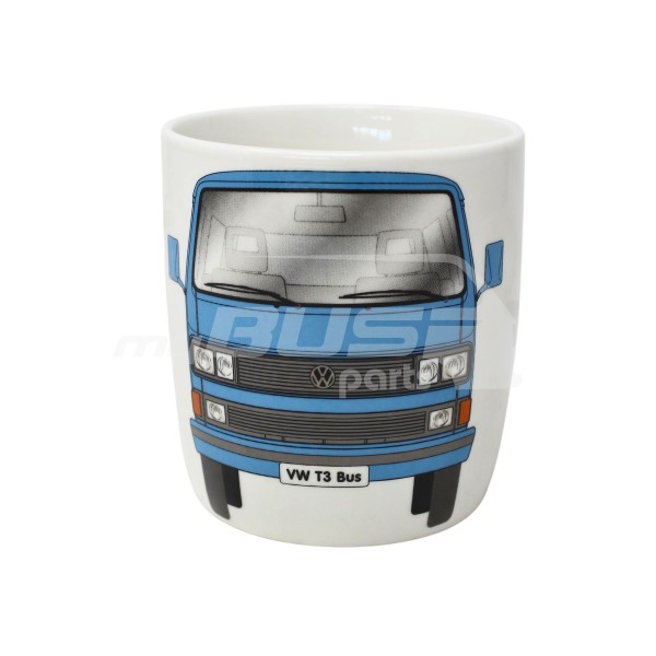 Kaffeetasse VW T3 Bus 370 ml in Geschenkbox blau